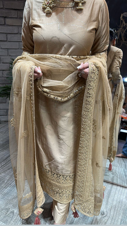 Sabyasachi Beige Designer suit