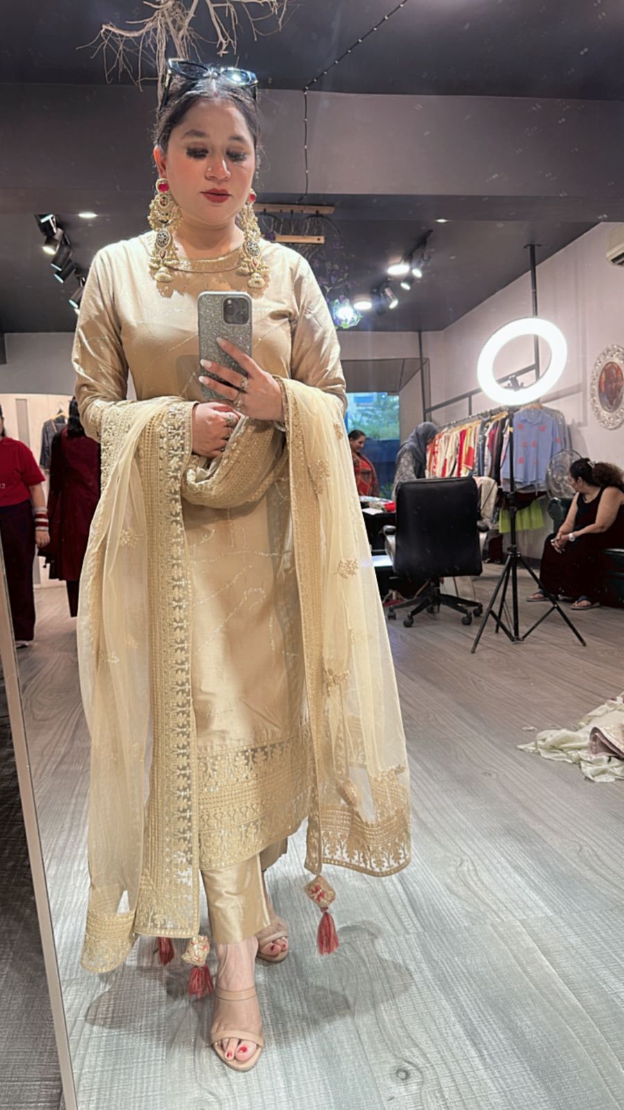 Sabyasachi Beige Designer suit