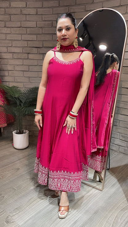 Suroor strapy Anarkali Suit