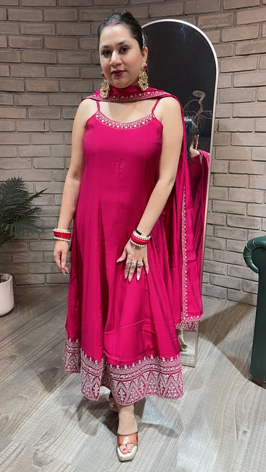 Suroor strapy Anarkali Suit