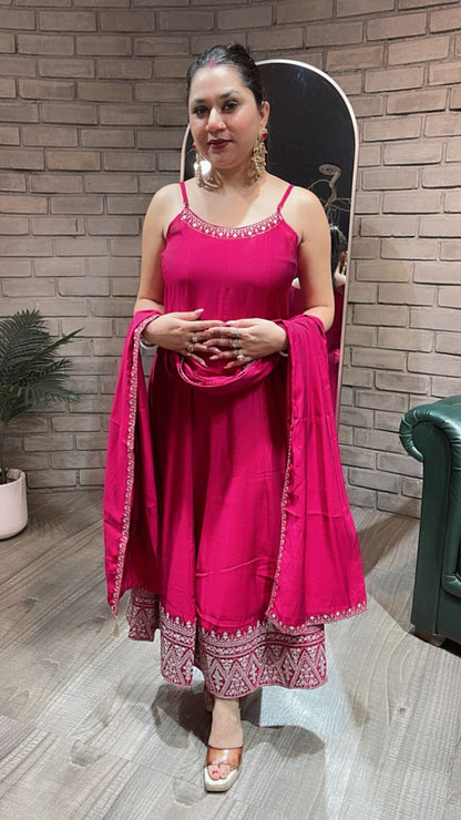 Suroor strapy Anarkali Suit