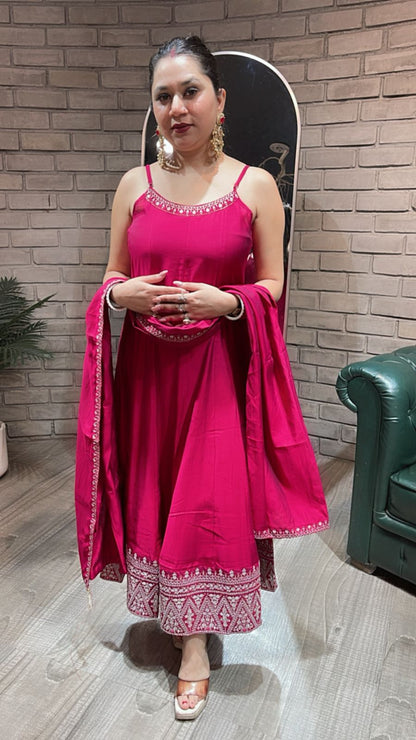 Suroor strapy Anarkali Suit