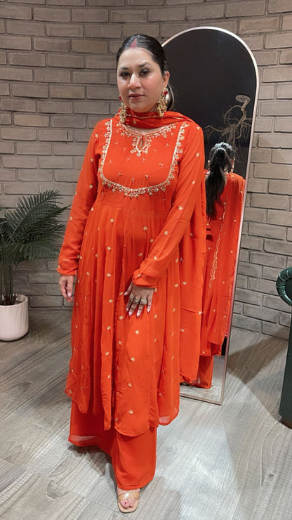 Suhagan Rust katdana Suit