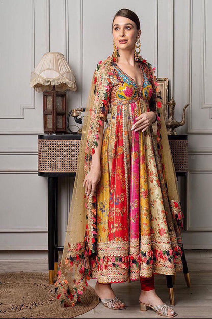 Nikki Multicolor Boho Anarkali Set