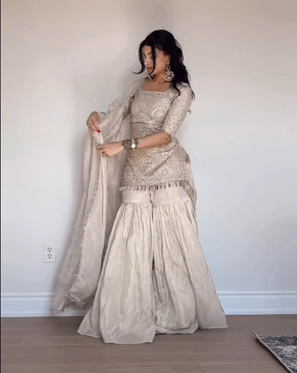 Bold & Beautiful  Haldi Sharara Look