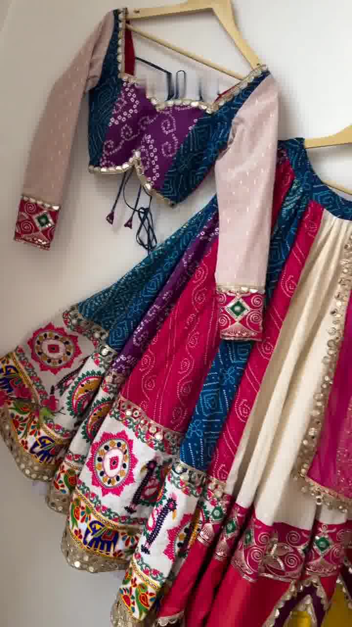 The Royal Ras Garba Set | Vibrant Mirror Embellished Dandiya Night Lehenga Ensemble