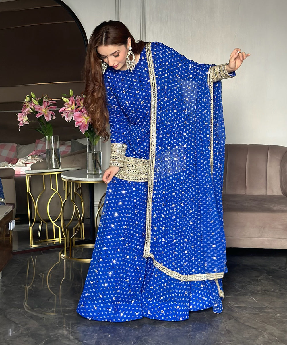 Royal Blue Bandhej